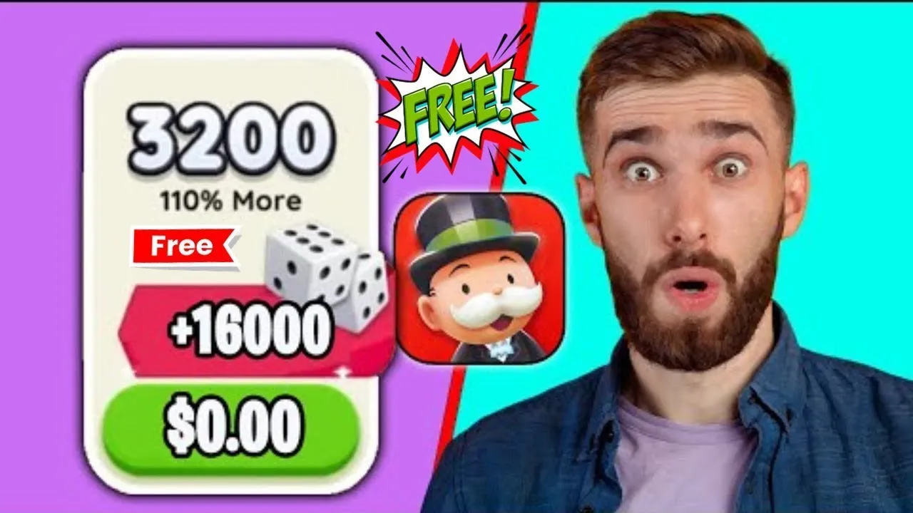 Monopoly GO FREE Dice Rolls (iOS & Android) 2024